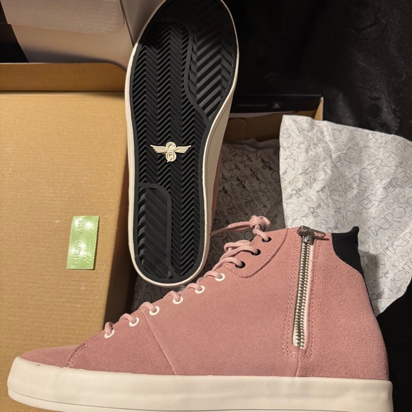 Creative Recreation Carda Hi Top Zipper Shoes in Pink sz 10 - Picture 3 of 5